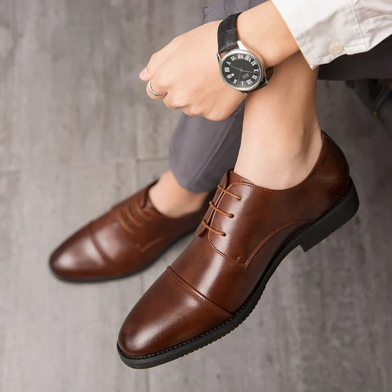 Men's Classic Oxford Dress Shoes | Formal Wedding & Business Lace-Ups - Beaumont & Lane