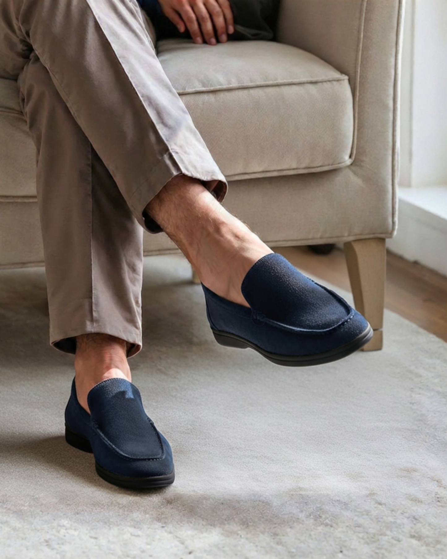 Premium Suede Loafers - Black Soles Beaumont & Lane