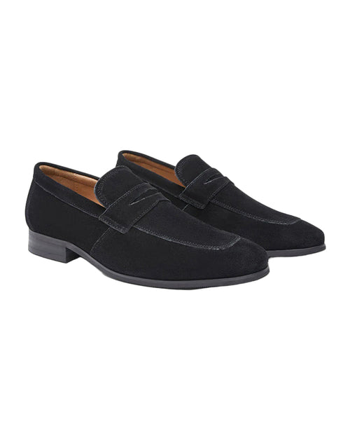Suede Penny Loafers - Beaumont & Lane