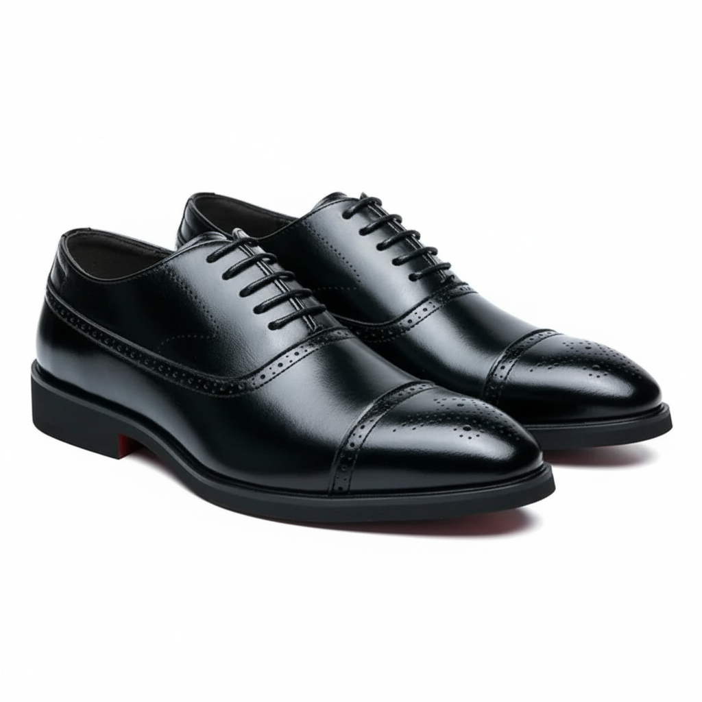 Men's Oxford Shoes Retro Carved Lace-Up - Beaumont & Lane
