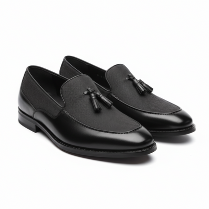 Men’s Slip-On Tassel Loafers – Classic Leather Business Dress Shoes - Beaumont & Lane