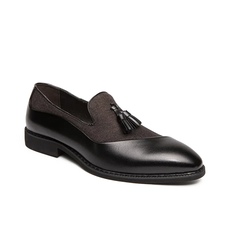 Men’s Slip-On Tassel Loafers – Classic Leather Business Dress Shoes - Beaumont & Lane