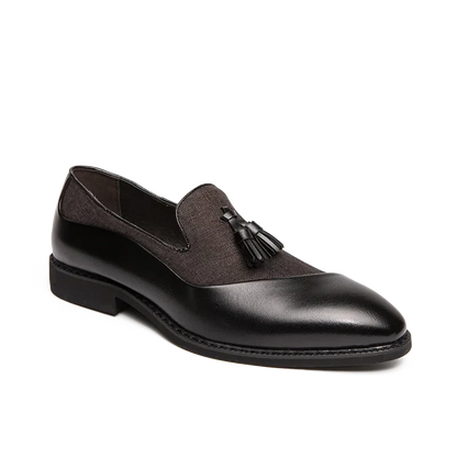 Men’s Slip-On Tassel Loafers – Classic Leather Business Dress Shoes - Beaumont & Lane