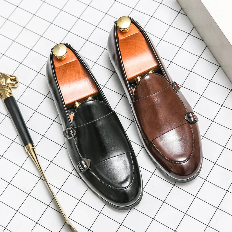 Men’s Monk Strap Shoes – Formal Leather Buckle Dress Shoes - Beaumont & Lane