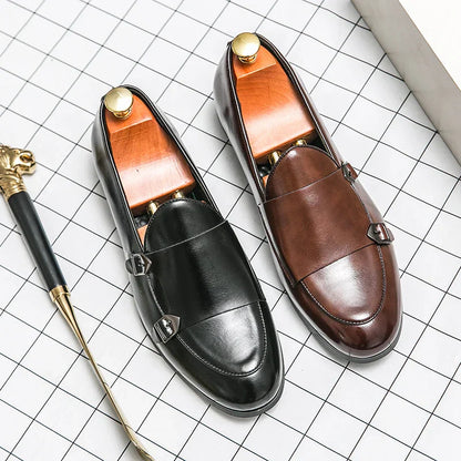 Men’s Monk Strap Shoes – Formal Leather Buckle Dress Shoes - Beaumont & Lane