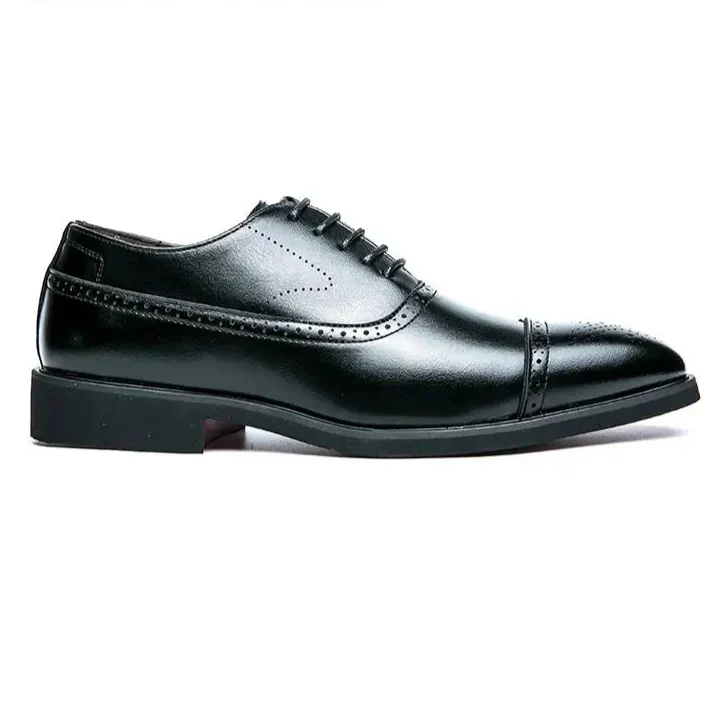 Men's Oxford Shoes Retro Carved Lace-Up - Beaumont & Lane
