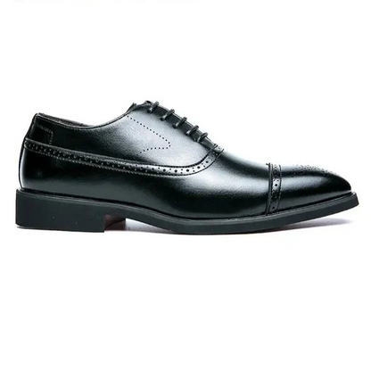 Men's Oxford Shoes Retro Carved Lace-Up - Beaumont & Lane
