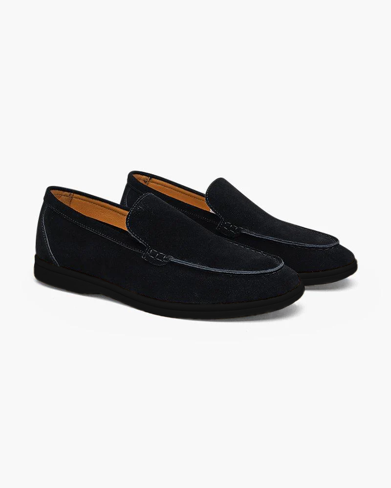 Premium Suede Loafers - Black Soles Beaumont & Lane